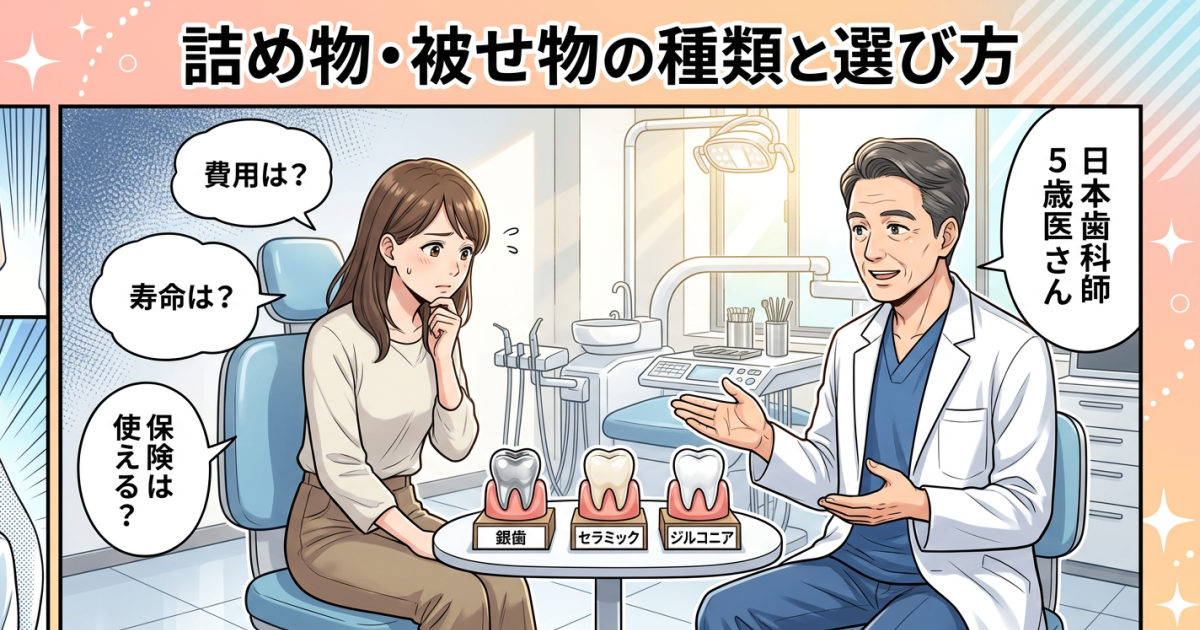 銀歯か白い歯か迷うあなたへ｜費用・耐久性・保険適用を徹底比較