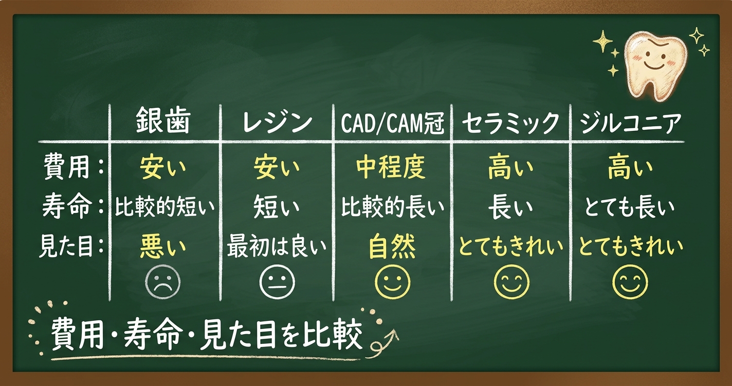 銀歯か白い歯か迷うあなたへ｜費用・耐久性・保険適用を徹底比較