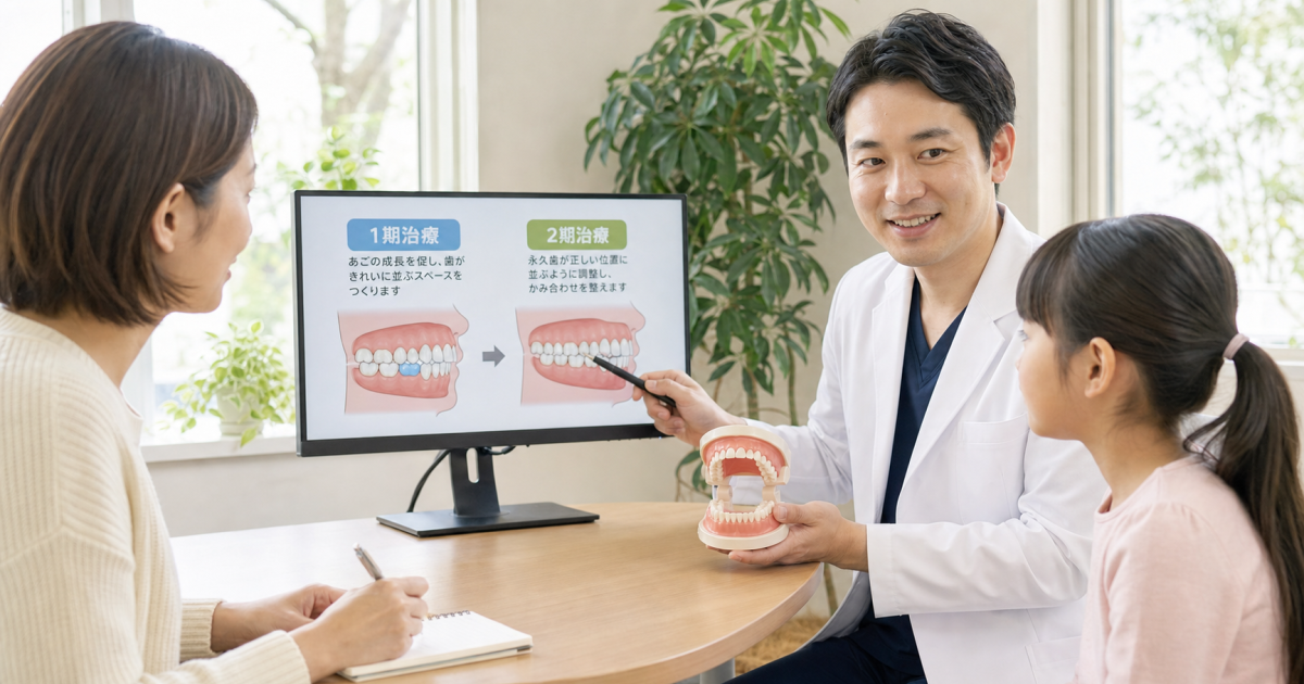 1期治療と2期治療の違い|対象年齢・目的・使う装置を整理
